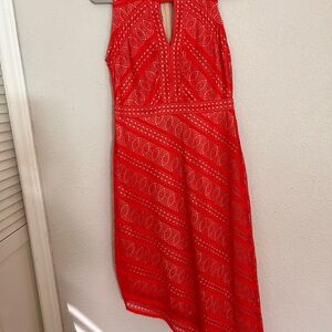 Bisou Bisou Vibrant Red Backless Dress